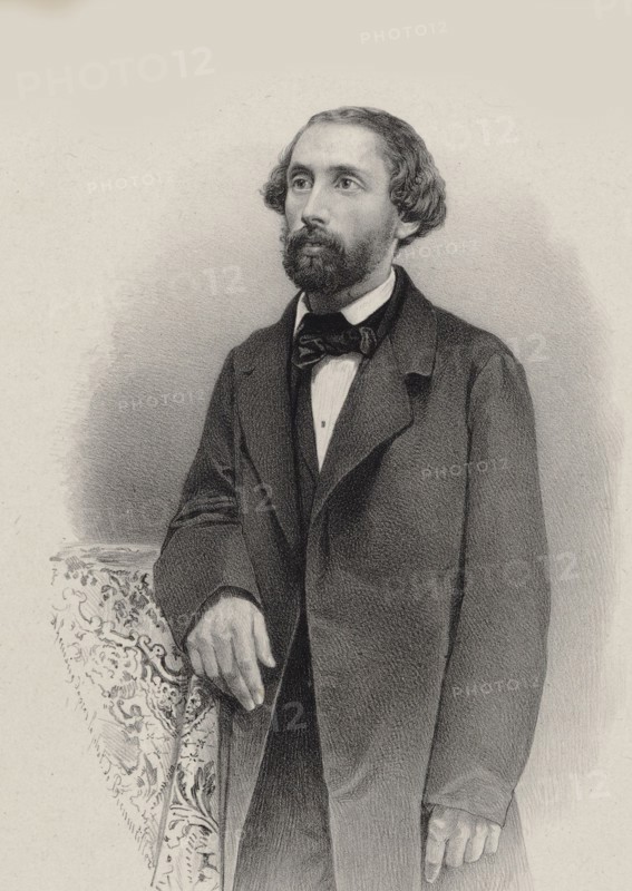 Portrait of the pianist and composer Julius Schulhoff (1825-1898) , 1860. Creator: Anonymous.