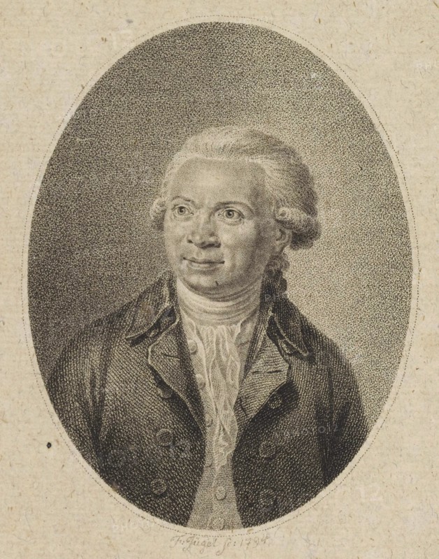 Portrait of the Composer Johann Abraham Peter Schulz (1747-1800) , 1794. Creator: Jügel, Johann Friedrich (1772-1833).
