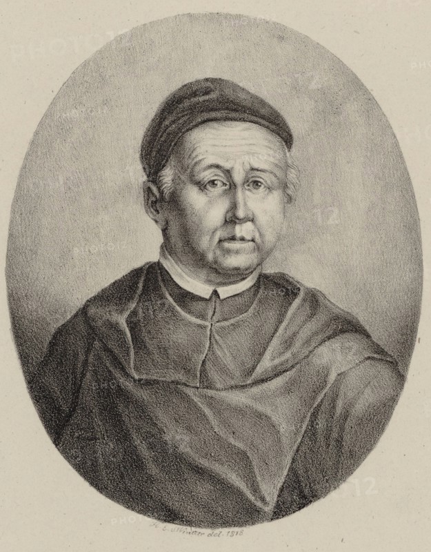 Portrait of the Composer Meinrad Spiess (1683-1761) , 1818. Creator: Winter, Heinrich Eduard von (1788-1825).