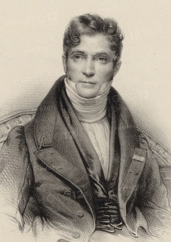 Portrait of the conductor and composer Gaspare Spontini (1774-1851), ca 1844. Creator: Anonymous.