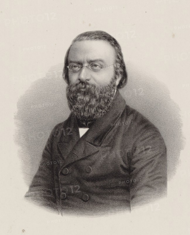 Portrait of the Composer Julius Stern (1820-1883) , ca 1860. Creator: Lutze & Witte (Berlin).