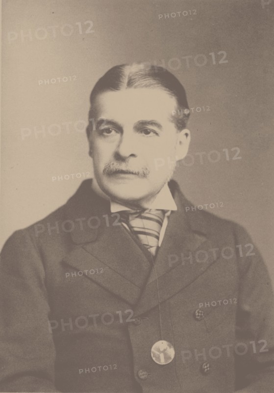 Portrait of the Composer Sir Arthur Sullivan (1842-1900), 1880s. Creator: Photo studio Elliott & Fry, London  .