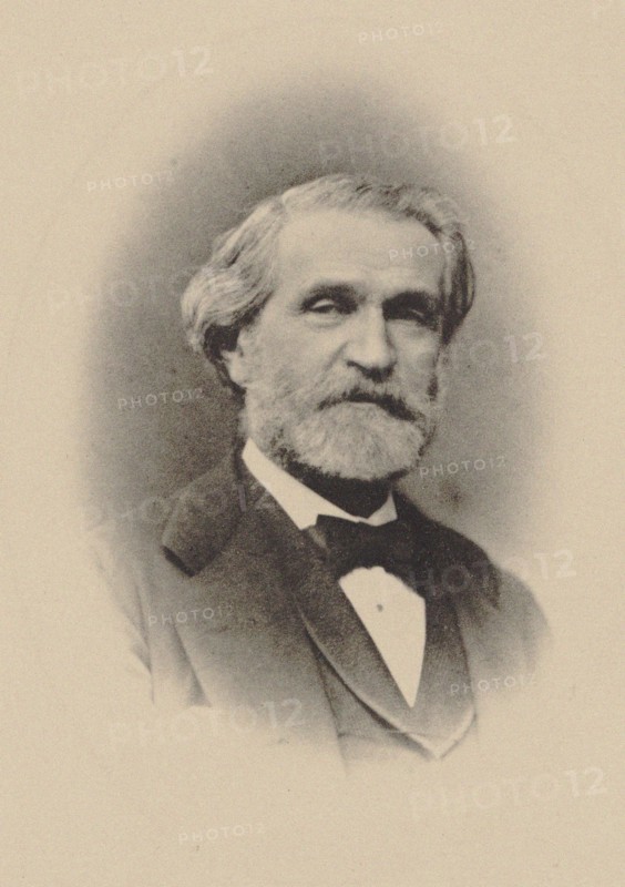 Portrait of the Composer Giuseppe Verdi (1813-1901), c. 1870. Creator: Truchelut, Jean-Nicolas (1811-1890).