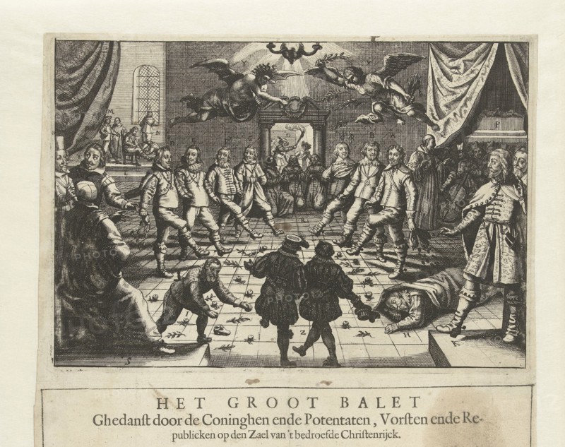 The "Great European War Ballet", c. 1643. Creator: Anonymous.