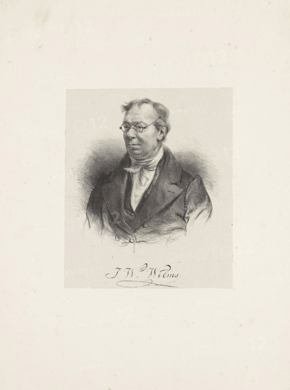 Portrait of the Composer Johann Wilhelm Wilms (1772-1847) , 1835. Creator: Anonymous.