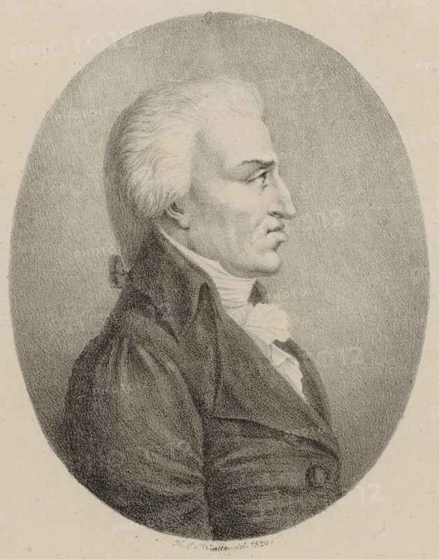 Portrait of the Composer Nicola Antonio Zingarelli (1752-1837), 1820. Creator: Winter, Heinrich Eduard von (1788-1825).