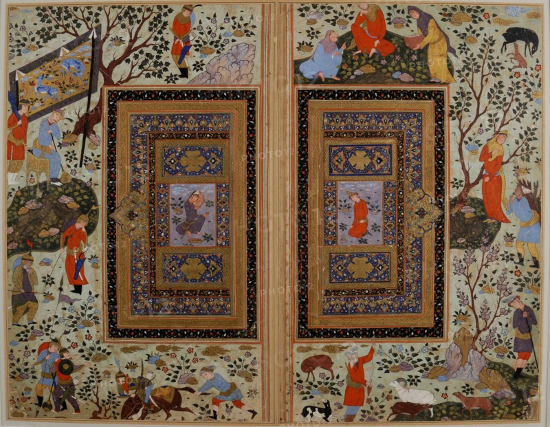 Double page. Iran, Isfahan , Early 17th cen.. Creator: Iranian master.