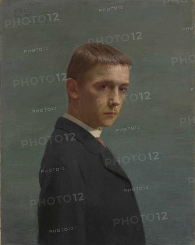 Self-Portrait at the Age of Twenty (Autoportrait à l?âge de vingt ans), 1885. Creator: Vallotton, Felix Edouard (1865-1925).