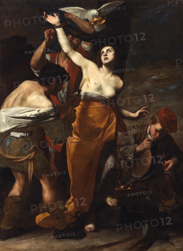 The Martyrdom of Saint Agatha, ca 1619. Creator: Stanzione, Massimo (ca. 1585-ca. 1658).