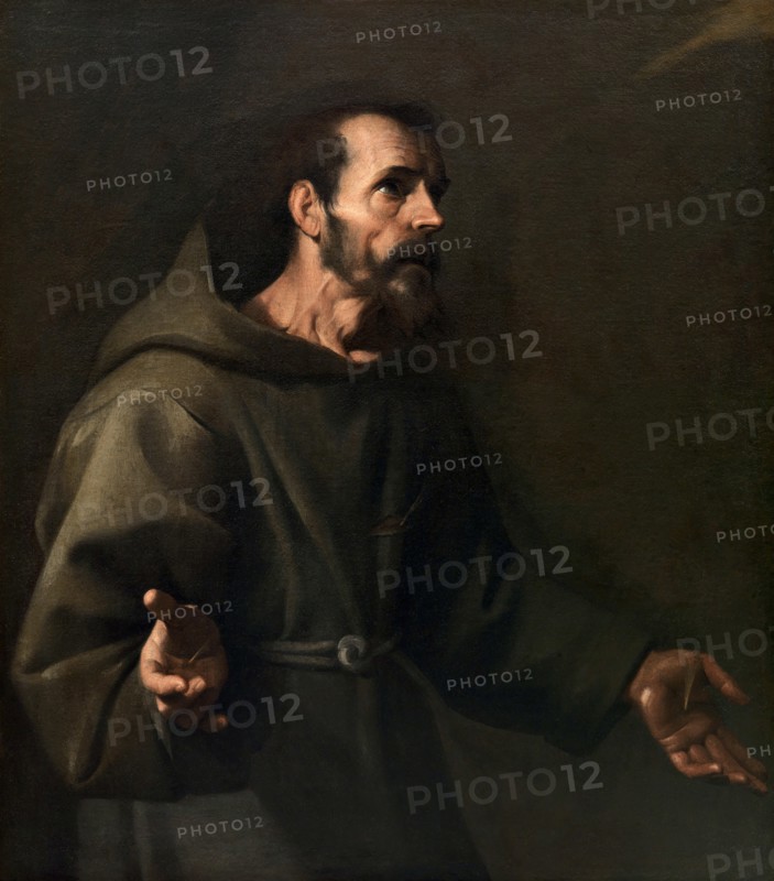 Saint Francis receives the Stigmata, ca 1611. Creator: Sellitto, Carlo (1581-1614).