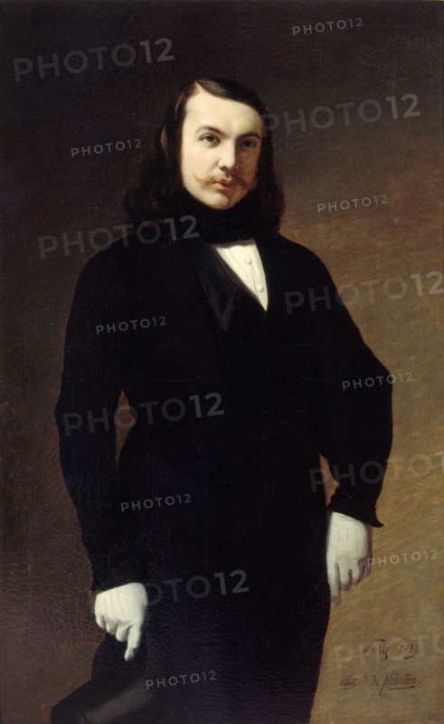 Portrait of the poet Théophile Gautier (1811-1872), 1839. Creator: Chatillon, Auguste de (1813-1881).
