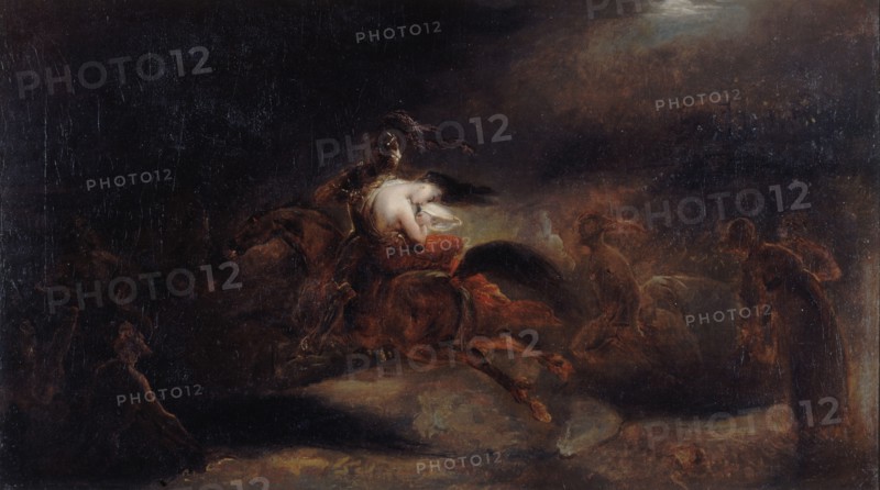 Lenore. "The dead travel fast", c. 1830. Creator: Scheffer, Ary (1795-1858).