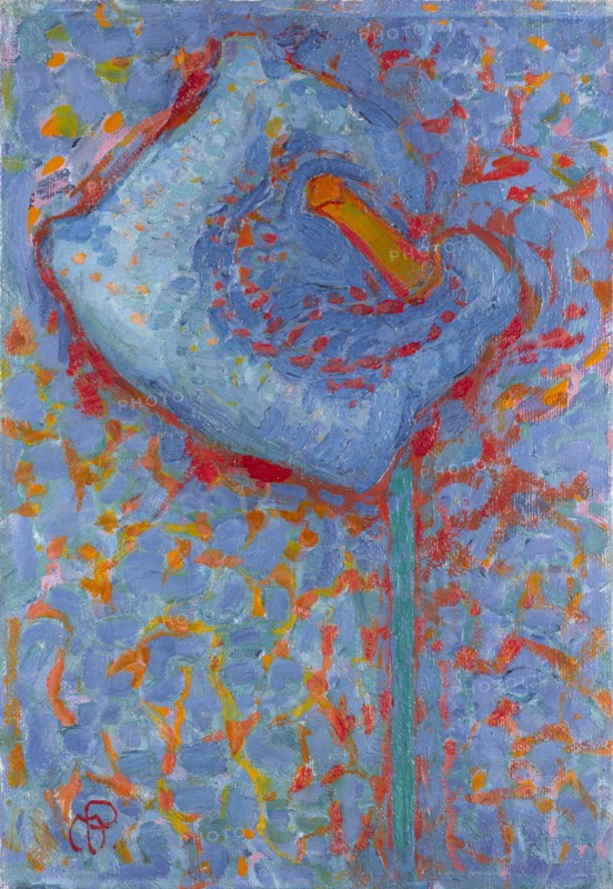 Arum Lily, 1908-1909. Creator: Mondrian, Piet (1872-1944).