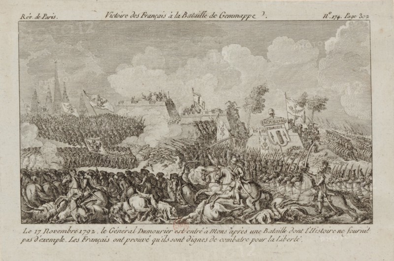 The Battle of Jemappes, 1792. Creator: Anonymous.