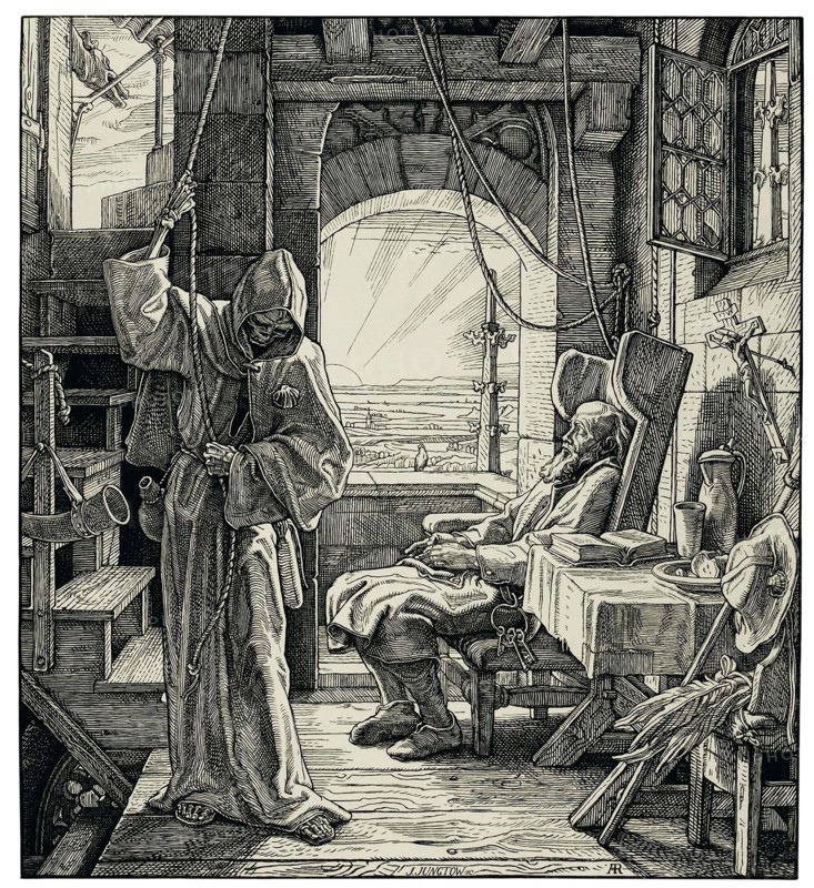 Death as a friend, 1851. Creator: Rethel, Alfred (1816-1859).