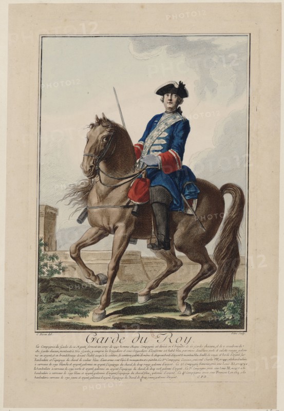 Garde du roi (King's Bodyguard), 1756. Creator: De Fehrt, Antoine Jean (1723-1774).
