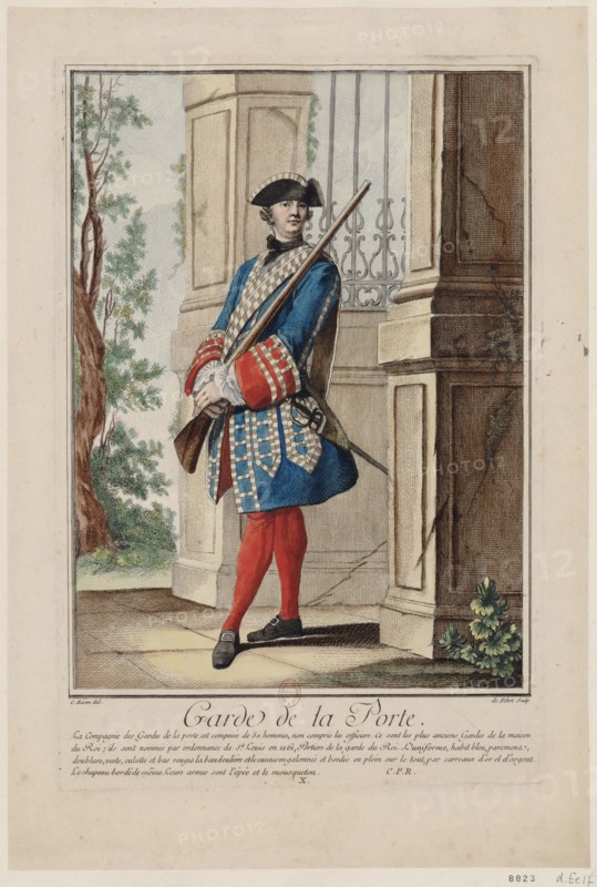 Garde de la porte, 1756. Creator: De Fehrt, Antoine Jean (1723-1774).