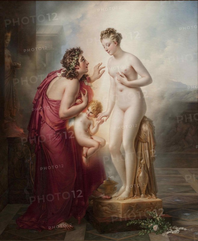 Pygmalion and Galatea, before 1819. Creator: Girodet de Roucy Trioson, Anne Louis (1767-1824).