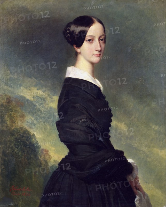 Portrait of Princess Francisca of Brazil (1824-1898) , 1844. Creator: Winterhalter, Franz Xavier (1805-1873).