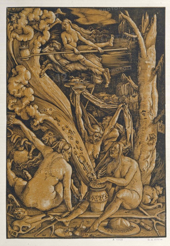 Witches, 1510. Creator: Baldung (Baldung Grien), Hans (1484-1545).
