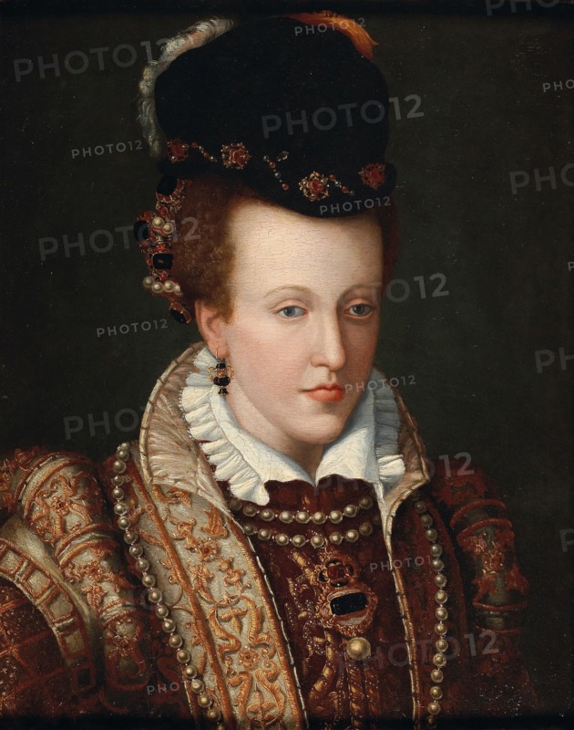 Portrait of Joanna of Austria (1547-1578), Grand Duchess of Tuscany, c. 1570. Creator: Butteri, Giovanni Maria (c. 1540-1606).