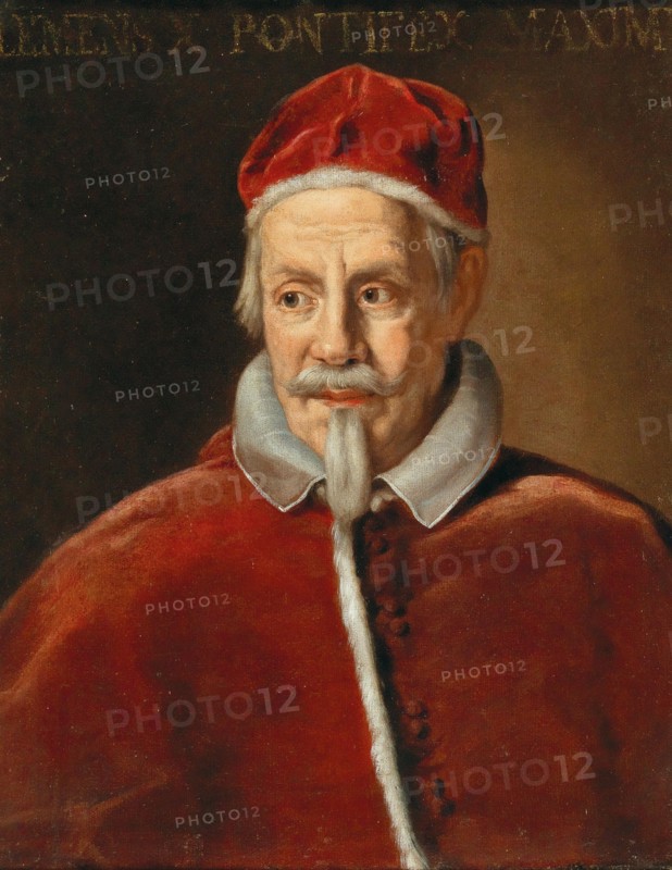 Portrait of the Pope Clement X (1590-1676), Early 1670s. Creator: Ferri, Ciro (1634-1689).