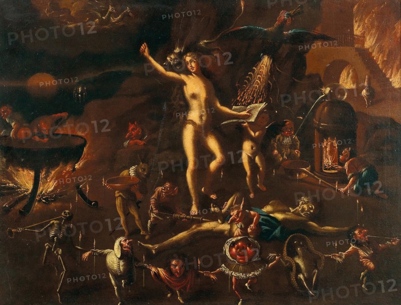 A witchcraft scene. Creator: Heintz, Joseph, the Younger (ca 1600-after 1674).