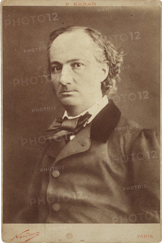 Portrait of Charles Baudelaire (1821-1867), ca 1855. Creator: Nadar, Gaspard-Félix (1820-1910).