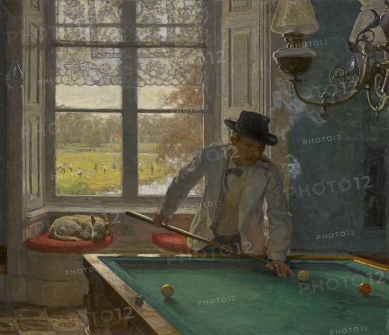 The Billiards Player , 1896. Creator: Tholen, Willem Bastiaan (1860-1931).