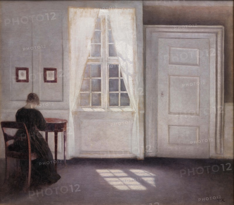 Interior in Strandgade, Sunlight on the Floor, 1901. Creator: Hammershøi, Vilhelm (1864-1916).