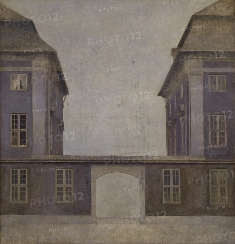 The Buildings of the Asiatic Company, seen from St. Annæ Street, Copenhagen, 1902. Creator: Hammershøi, Vilhelm (1864-1916).