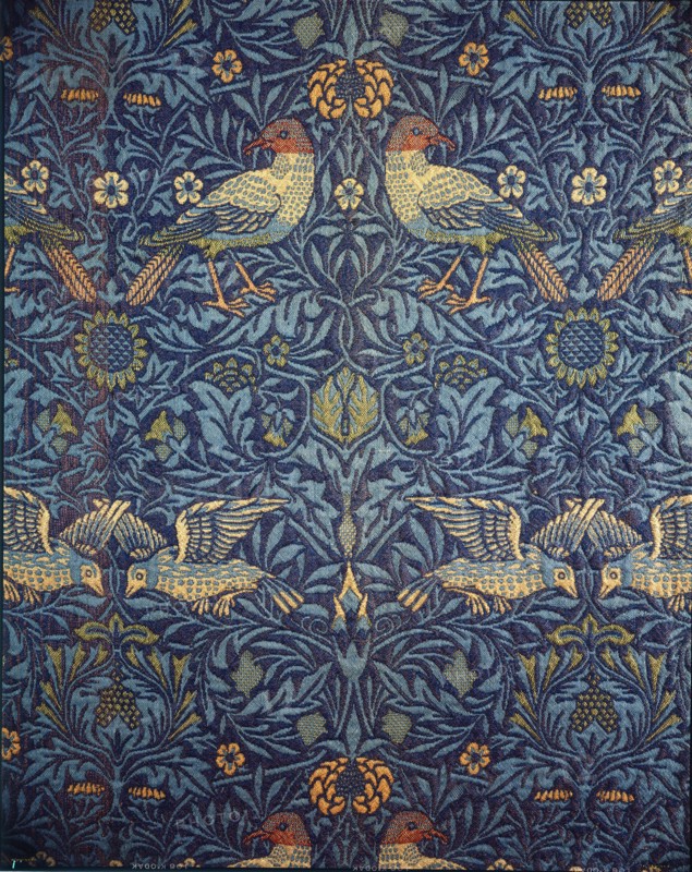 Birds. Decorative fabric, 1878. Creator: Morris, William (1834-1896).