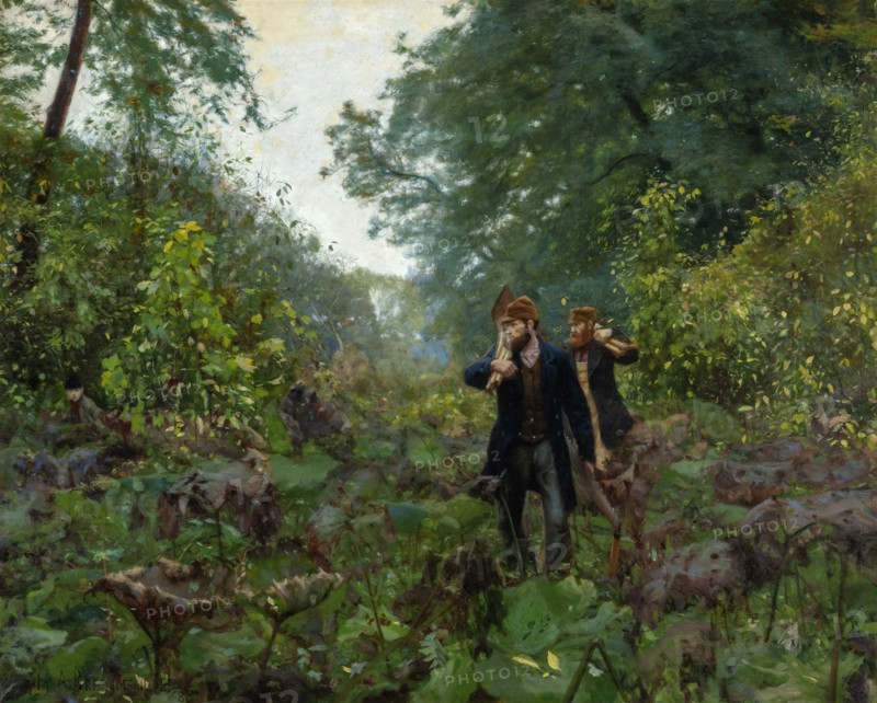 On Forbidden Roads, 1886. Creator: Brendekilde, Hans Andersen (1857-1942).