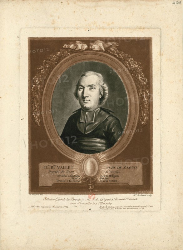 Portrait of Claude-Benjamin Vallet (1754-1826) , 1789. Creator: Cernel, Marie Louise Suzanne Champion de (1753-1834).