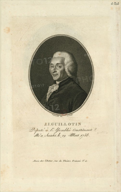 Portrait of Joseph-Ignace Guillotin (1738-1814) , 1796. Creator: Bonneville, François (active 1787-1802).