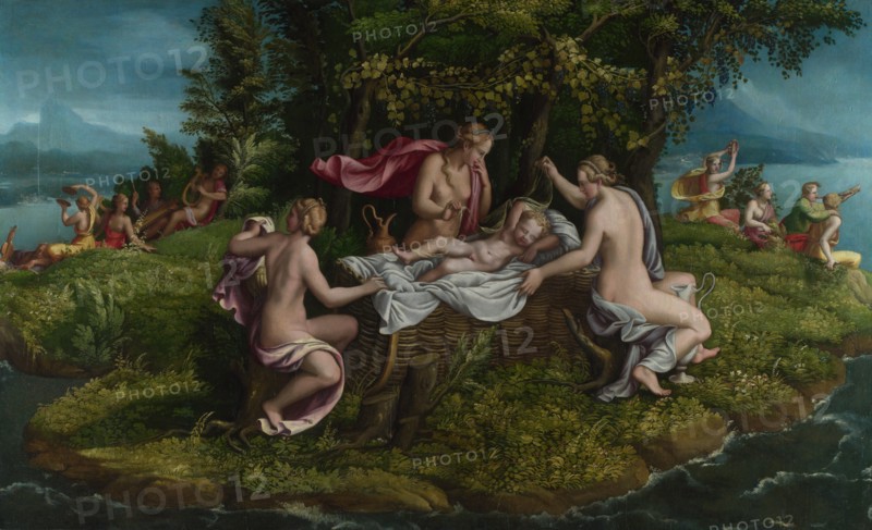 The Infancy of Jupiter , 1530s. Creator: Romano, Giulio, (Workshop)  .