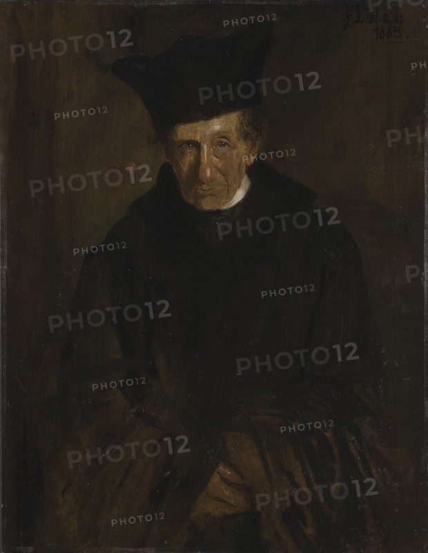 Portrait of Ignaz von Döllinger (1799-1890) , 1883. Creator: Lenbach, Franz, von (1836-1904).