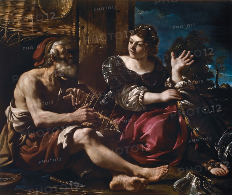 Erminia and the Shepherd, ca 1619. Creator: Guercino (1591-1666).