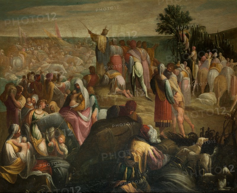 The Israelites crossing of the Red Sea, c. 1610. Creator: Donducci (Il Mastelletta), Giovanni Andrea (1575-1655).