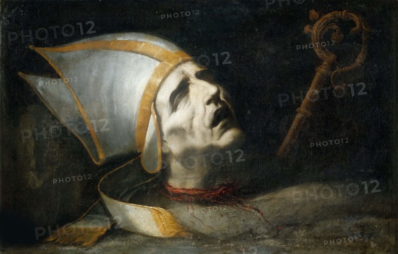 Head of Saint Fulgentius. Creator: Valdés Leal, Juan de (1622-1690).