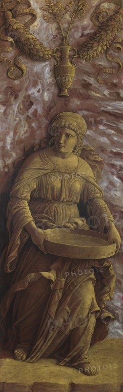 The Vestal Virgin Tuccia with a Sieve, c. 1500. Creator: Mantegna, Andrea (1431-1506).