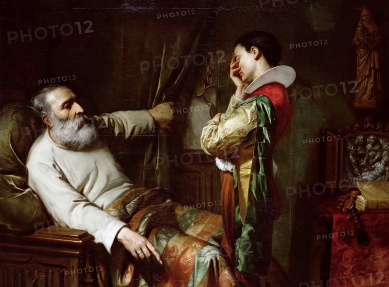 The last moments of Christopher Columbus, 1870. Creator: Jacquand, Claude (1803-1878).