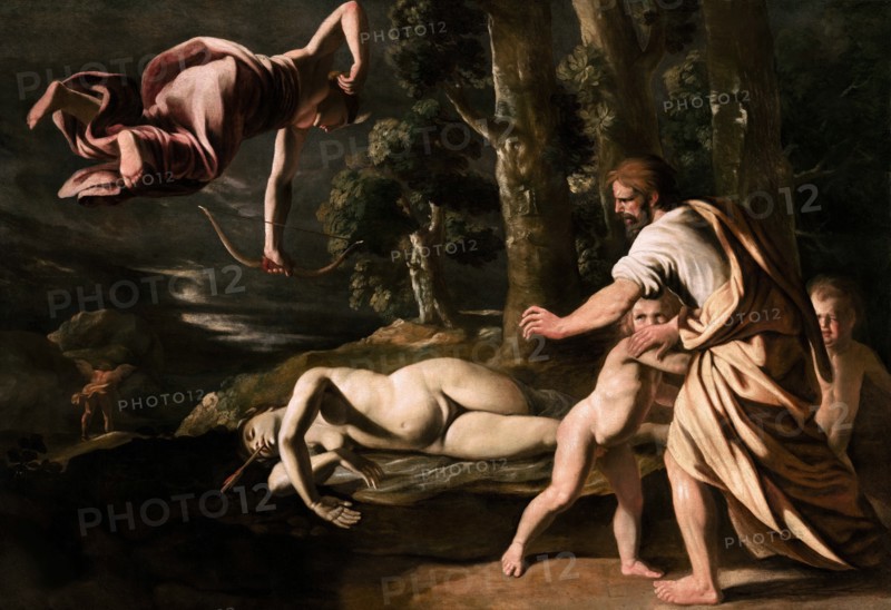 The Death of Chione, c. 1622. Creator: Poussin, Nicolas (1594-1665).