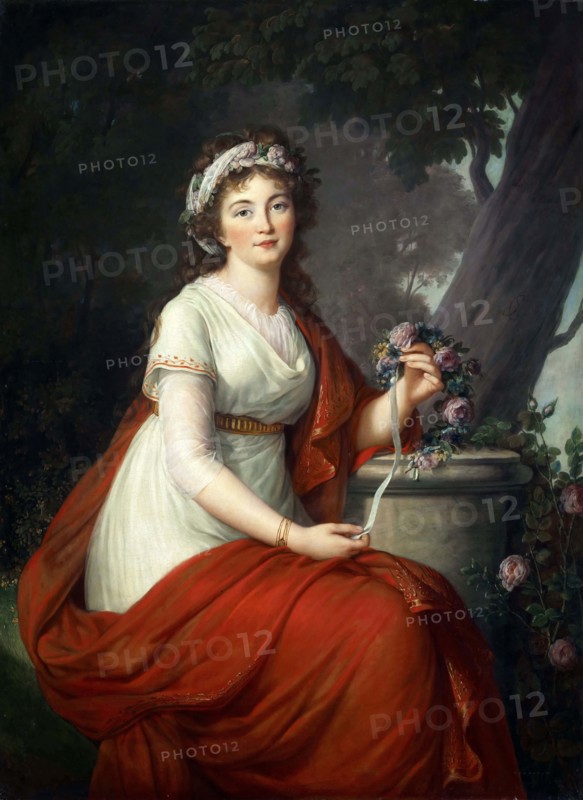 Portrait of Countess Tatyana Vasilyevna Yusupova, née von Engelhardt (1769-1841), 1797. Creator: Vigée Le Brun, Louise Élisabeth (1755-1842).