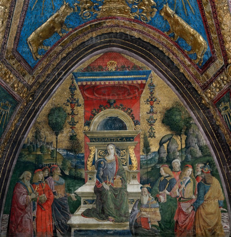 The Arithmetic, 1492-1494. Creator: Pinturicchio, Bernardino (1454-1513).
