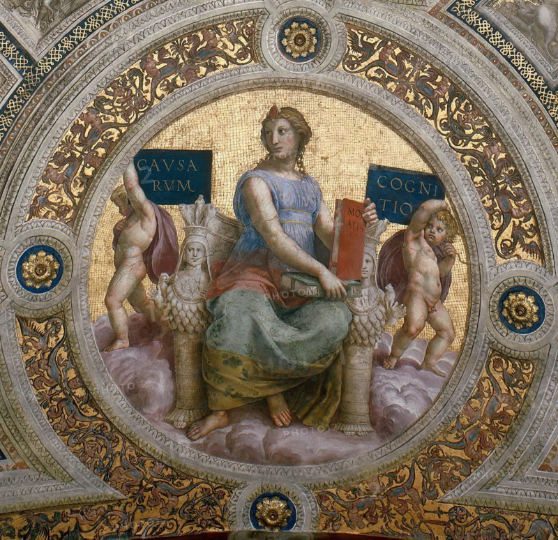 The Philosophy. (Ceiling Fresco in Stanza della Segnatura), ca 1510-1511. Creator: Raphael (Raffaello Sanzio da Urbino) (1483-1520).