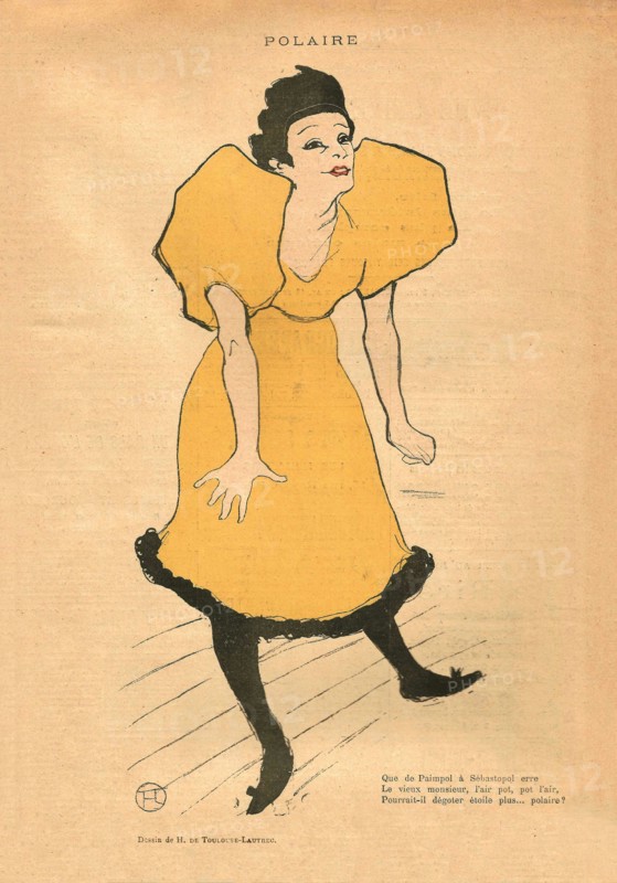 Polaire, c. 1895. Creator: Toulouse-Lautrec, Henri, de (1864-1901).