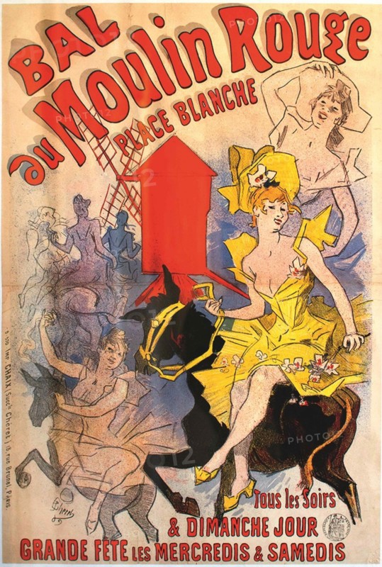 Bal du Moulin Rouge, 1889. Creator: Chéret, Jules (1836-1932).