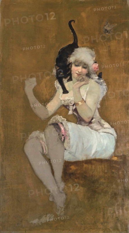 Une paire d'amis, ca 1881. Creator: Willette, Adolphe (1857-1926).
