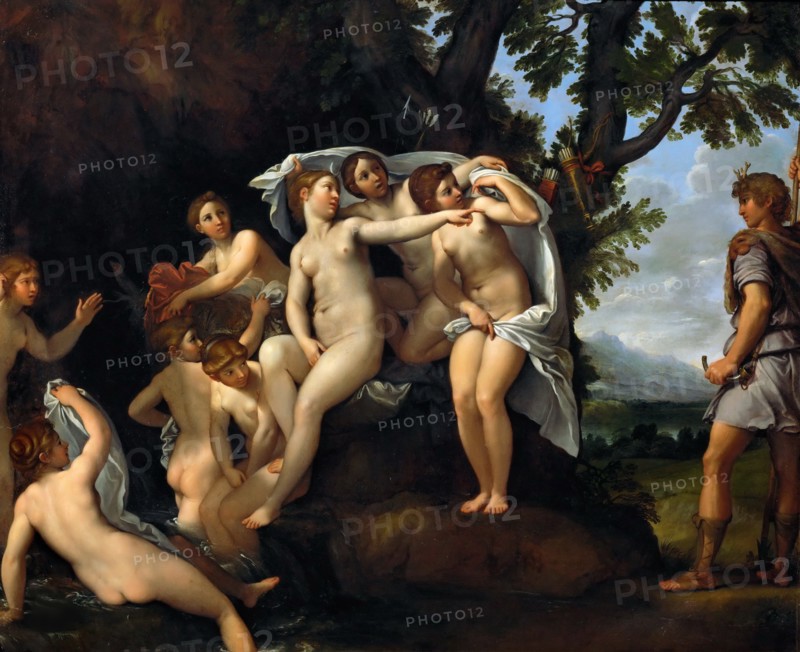 Diana and Actaeon, c. 1617. Creator: Albani, Francesco (1578-1660).